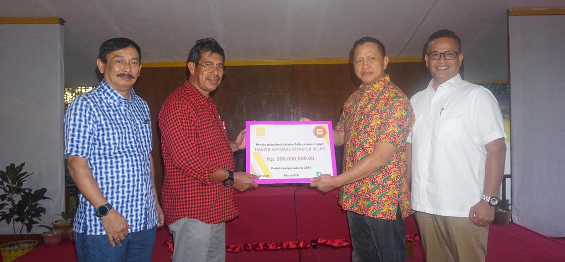 Bantuan Dana Harita Group Bagi Korban Gempa Halmahera Selatan