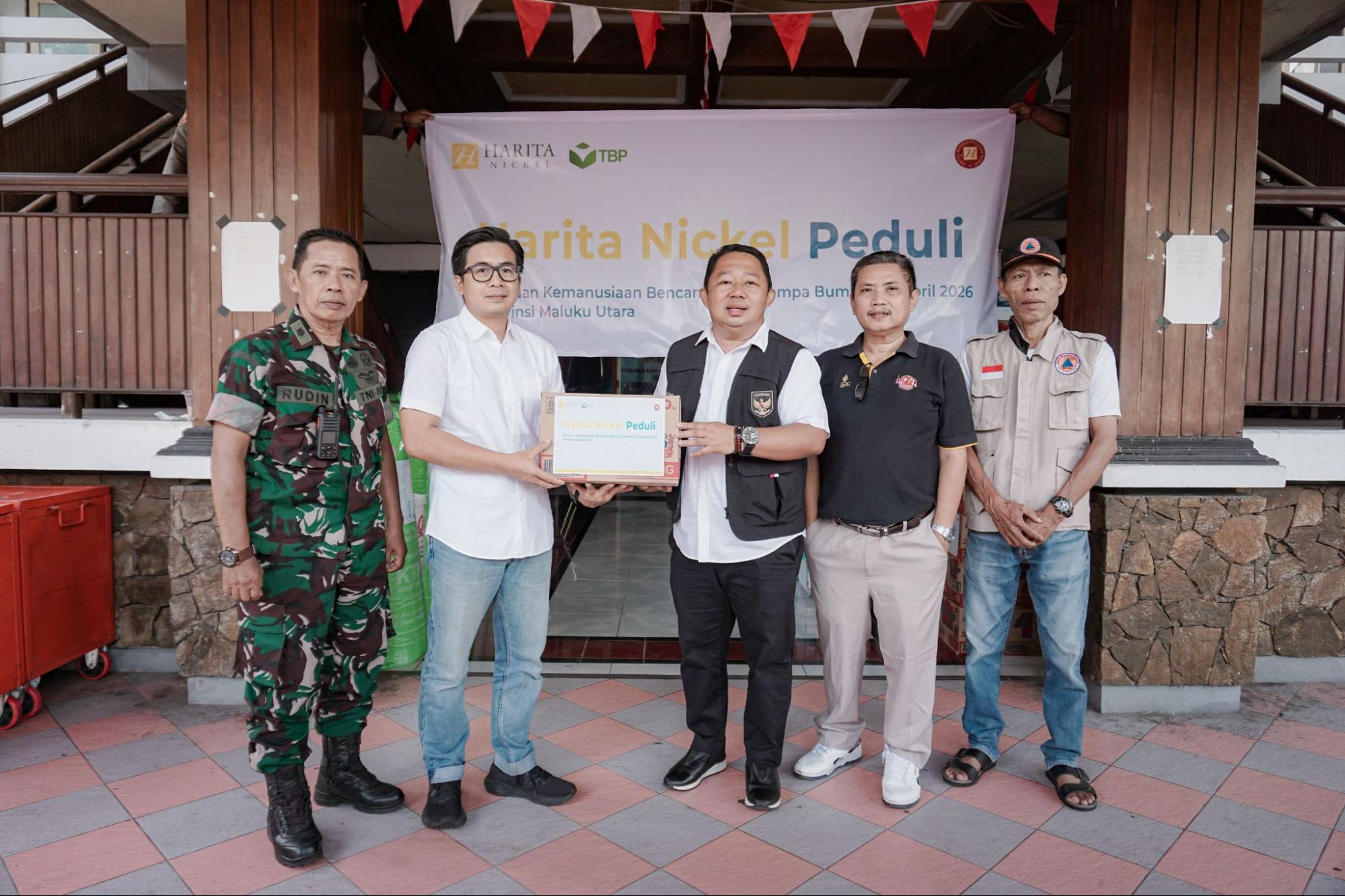 Harita Nickel Salurkan Bantuan Logistik untuk Korban Gempa Ternate
