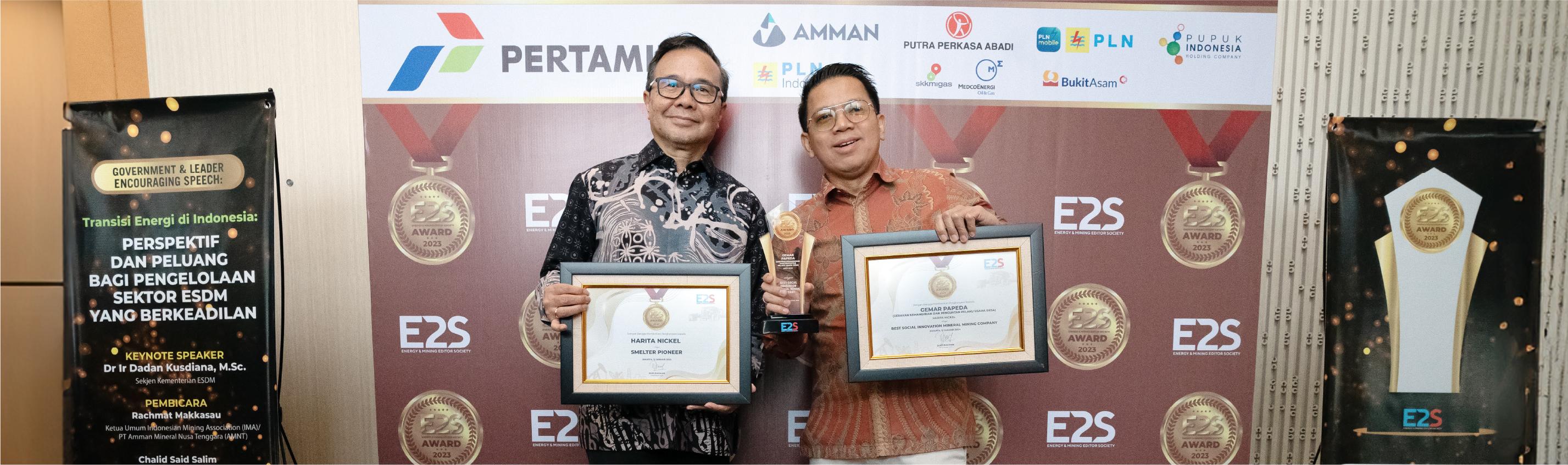Harita Nickel Sabet 2 Penghargaan Dalam E2S Award 2023